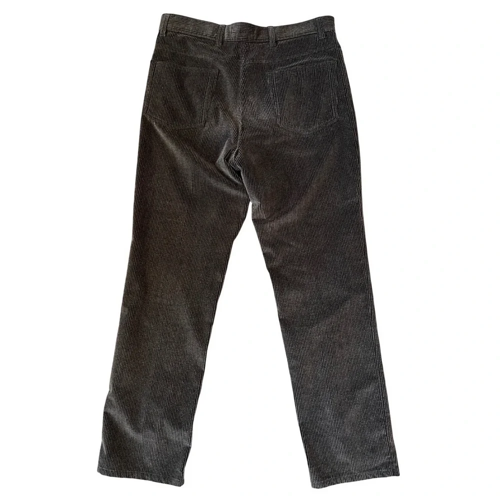 Thomas Elliott Milan Mens Corduroy Pants Brown Made in Italy Straight Leg 36x32